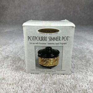 Vintage Florasense Electric Potpourri Simmer Crock Pot Warmer w/Lid Leopard